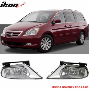 2005-2007 Honda Odyssey 2PCS Fog Lamp Fog Lights Wiring Kit Bulb ABS