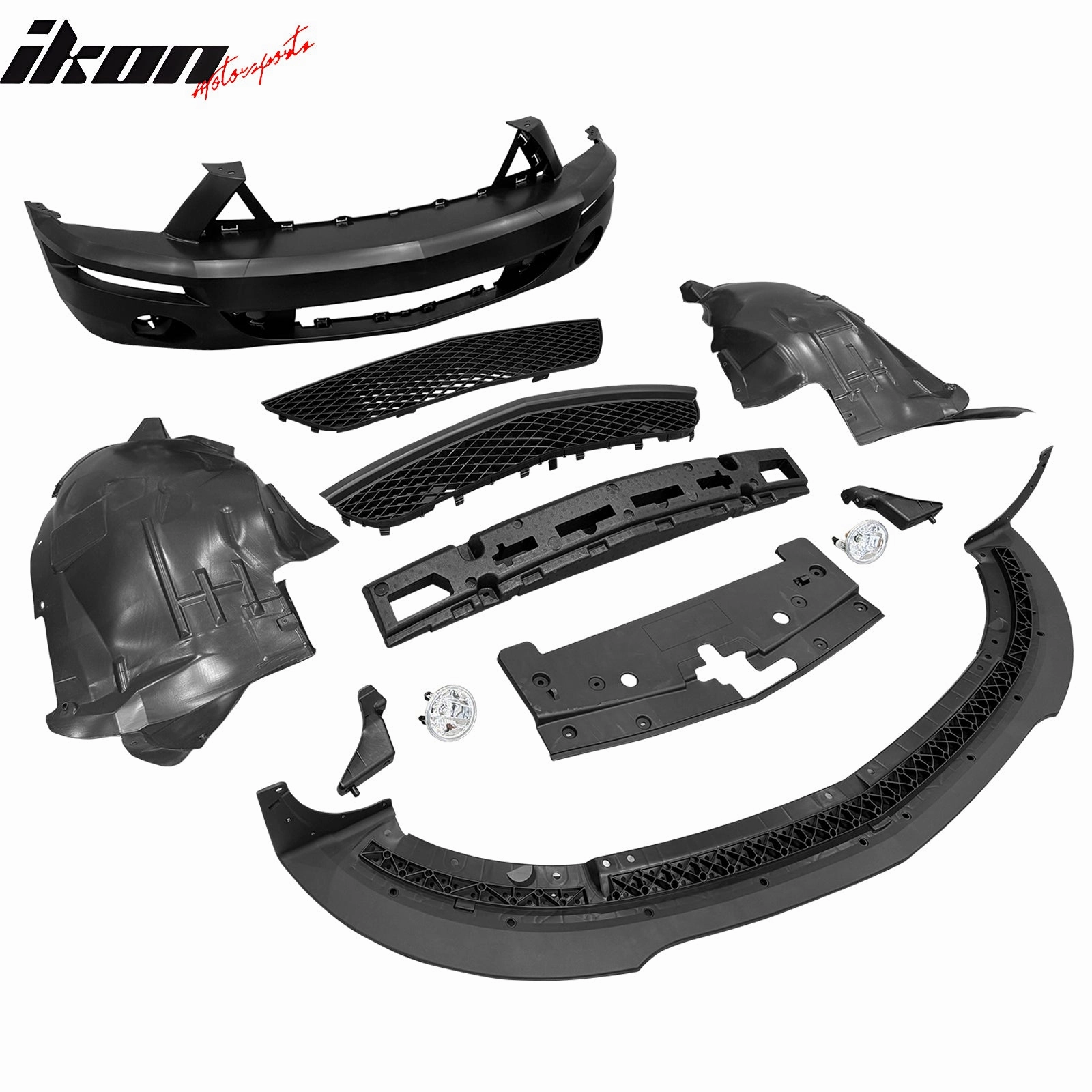 2005-2009 Ford Mustang V6 Base GT GT500 Style Front Bumper Cover PP