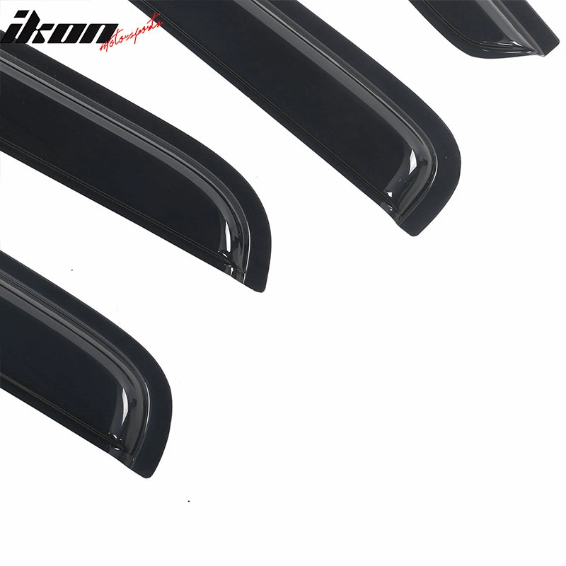 2005-2015 Toyota Tacoma Slim Style Smoke Tinted Visor Windows Acrylic