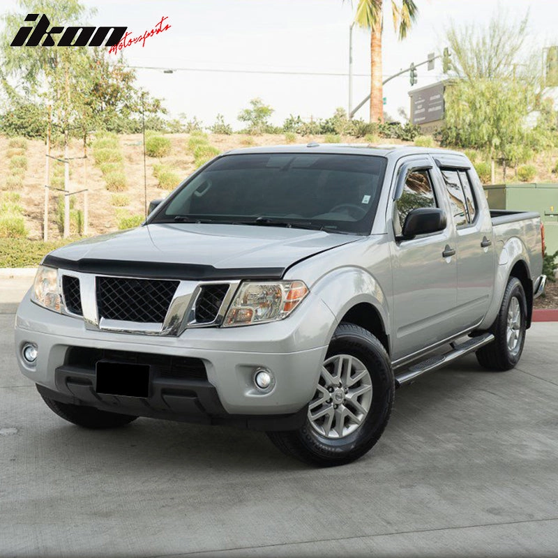 2005-2020 Nissan Frontier Slim Style Smoke Tinted Visor Window Acrylic
