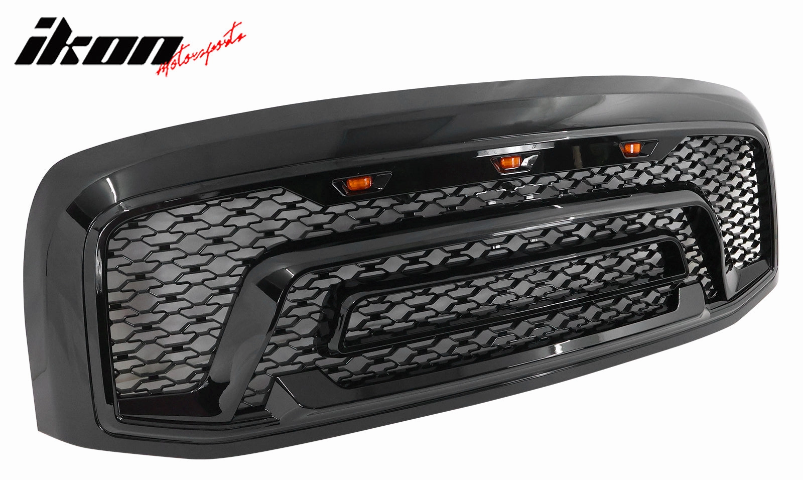 2006-2009 Dodge Ram 1500 2500 3500 Black Grille W/Signal Light