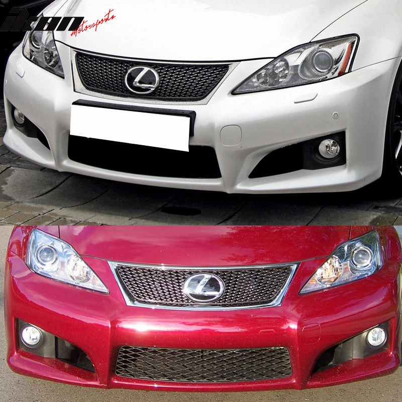 2006-2009 Lexus IS250 IS350 PP Front Bumper Cover Conversion With PDC