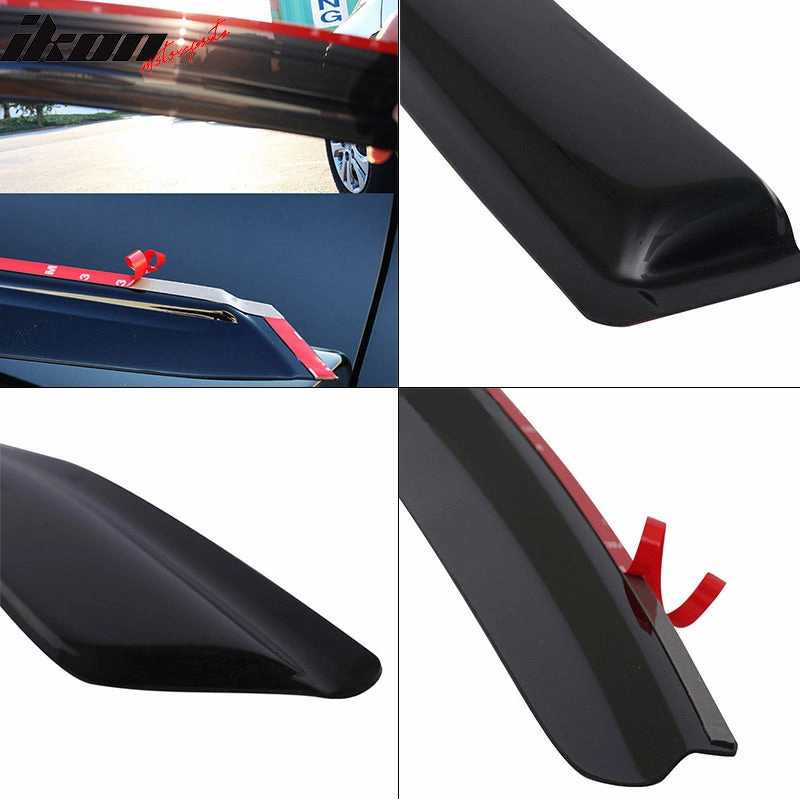 2006-2010 Dodge Charger Tape on Visor Window Rain Guard Acrylic