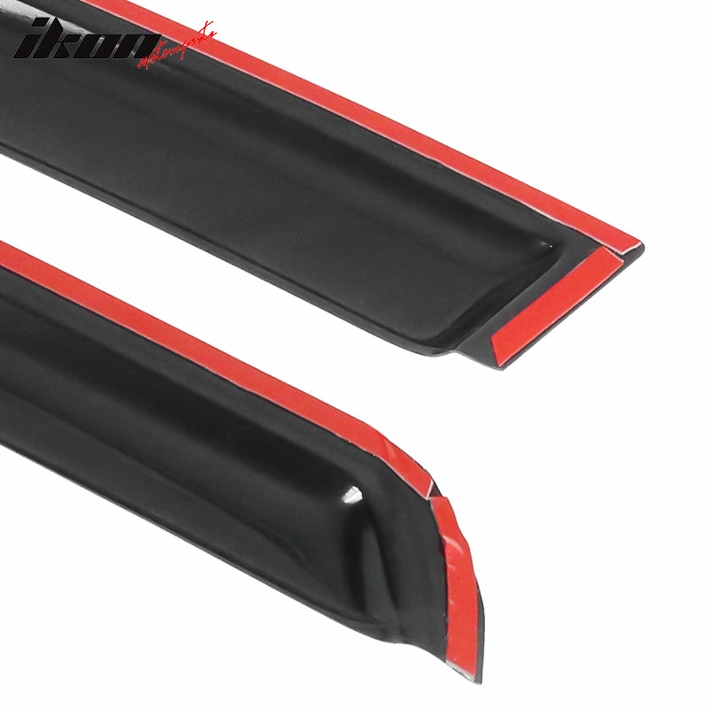 2006-2011 Honda Civic Black Slim Style Visor Window Acrylic