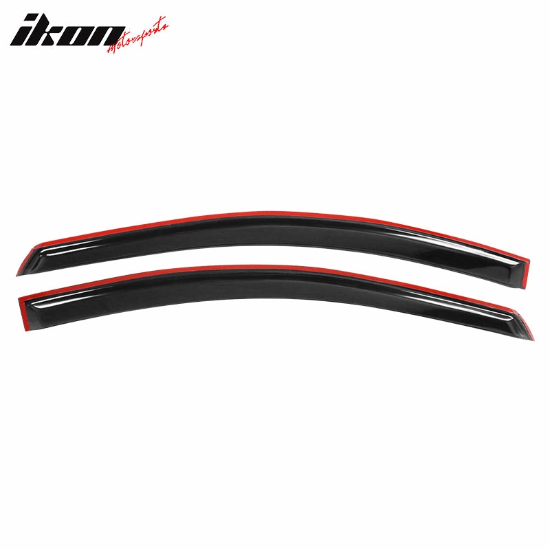 2006-2011 Honda Civic Black Slim Style Visor Window Acrylic