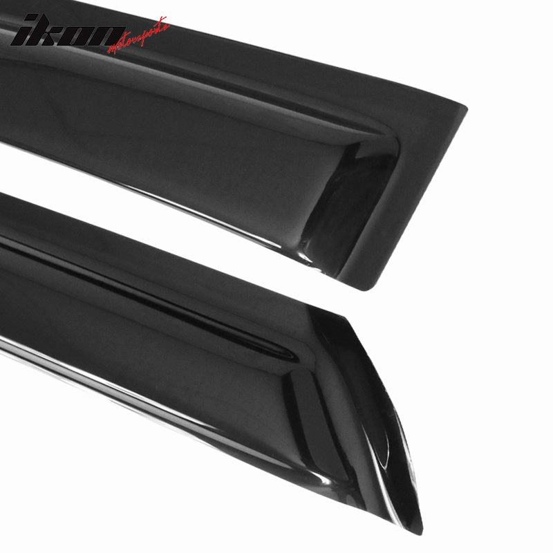 2006-2011 Honda Civic Black Slim Style Visor Window Acrylic