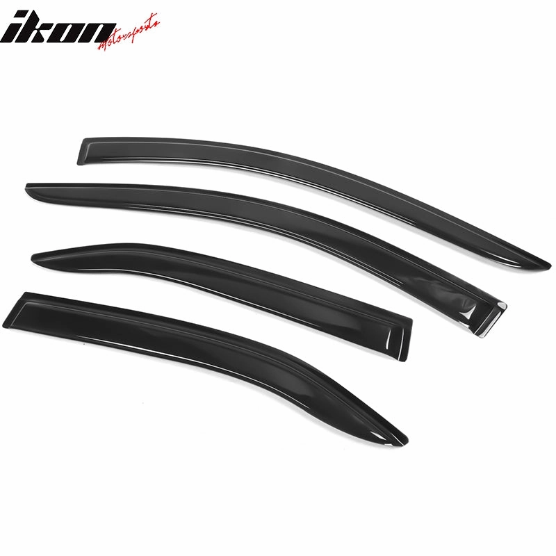 2007-2011 Toyota Camry Acrylic 4PC Window Visors Tape On Rain Guard