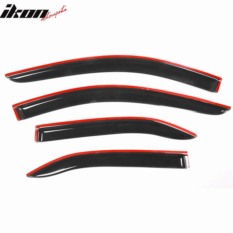2007-2011 Toyota Camry Acrylic 4PC Window Visors Tape On Rain Guard