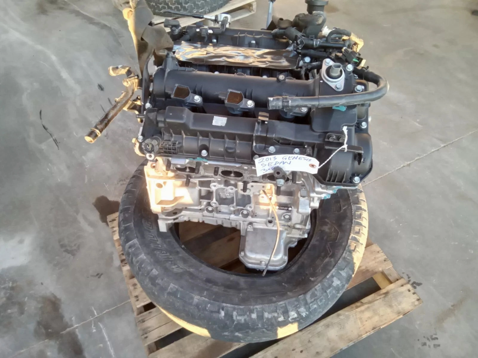 2012 2013 2014 HYUNDAI GENESIS SEDAN 3.8L V6 ENGINE MOTOR ASSEMBLY 126K MILES