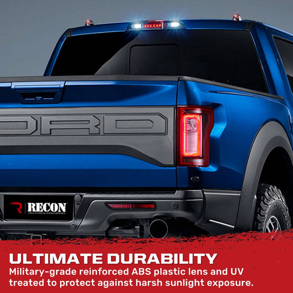 2017-2024 Ford F150 & SuperDuty RECON Smoked LED Third Brake Light (For Models WITHOUT Cargo Bed Camera)