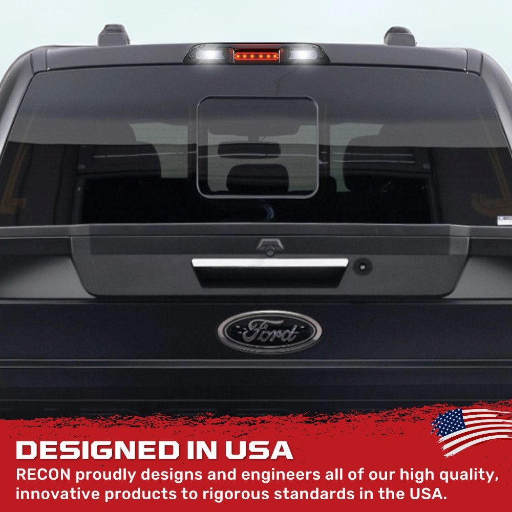 2017-2024 Ford F150 & SuperDuty RECON Smoked LED Third Brake Light (For Models WITHOUT Cargo Bed Camera)