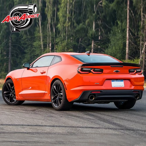 2019-2025 CHEVY CAMARO VELOX LED TAILLIGHTS GLOSS BLACK/RED LENS