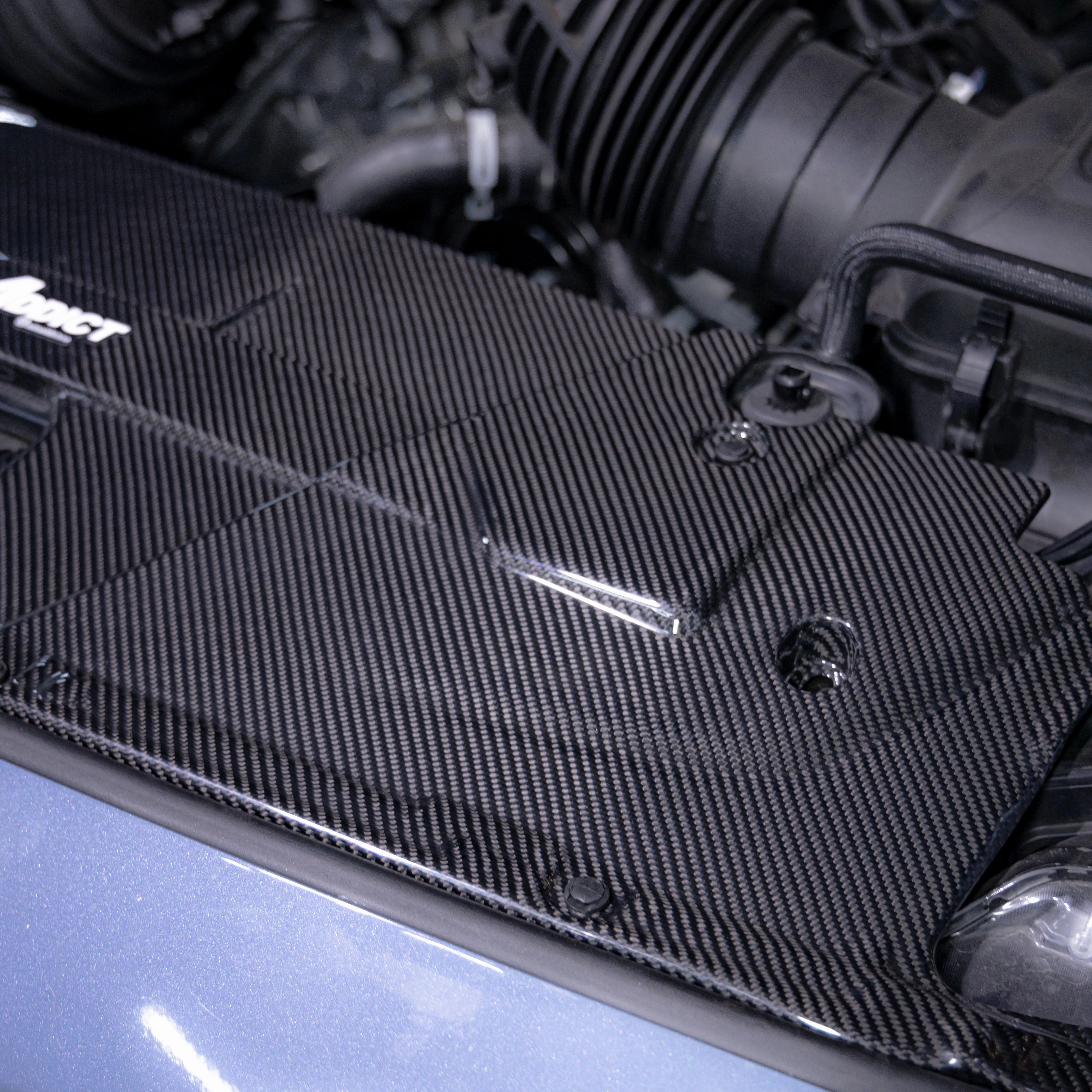 2024   Ford Mustang S650 Carbon Fiber Radiator Cover
