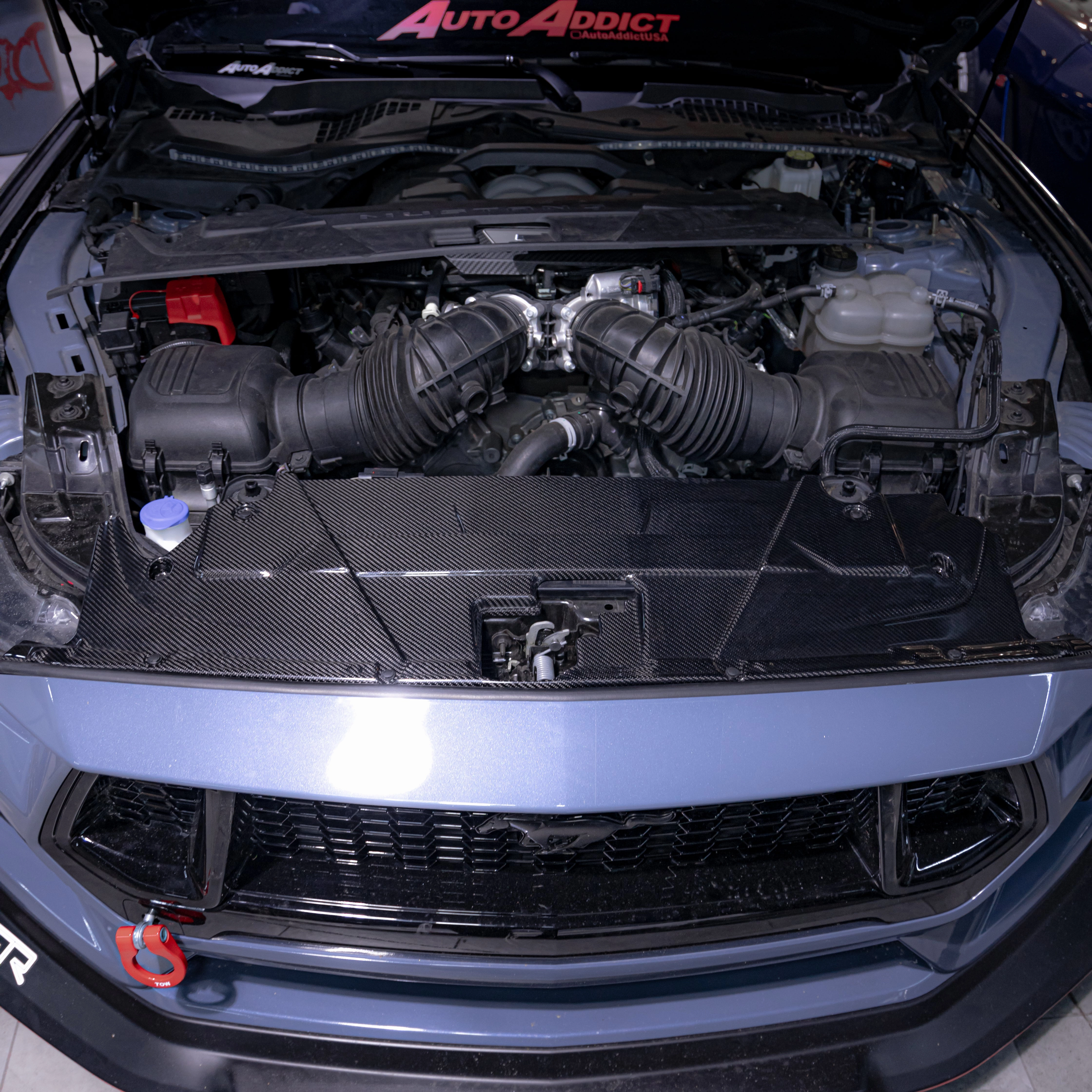 2024   Ford Mustang S650 Carbon Fiber Radiator Cover