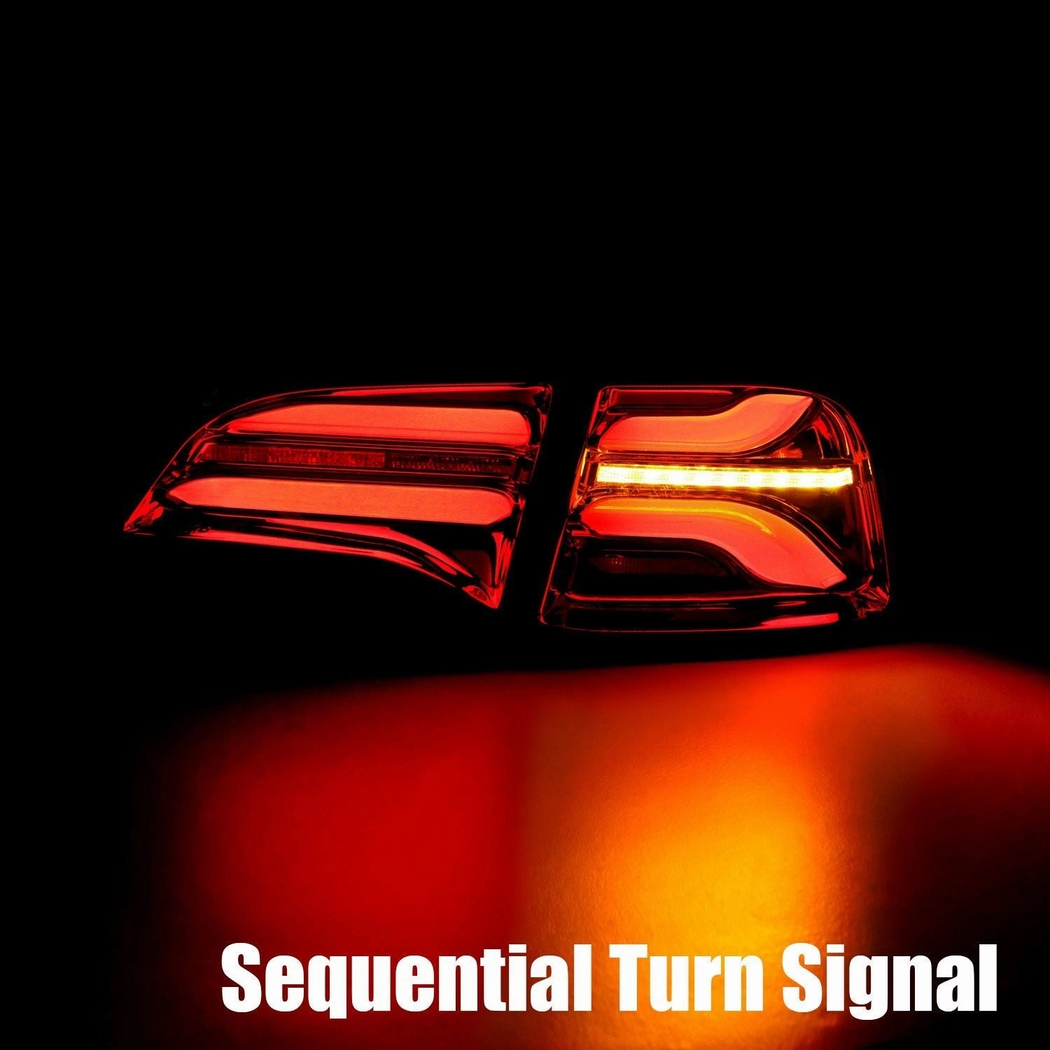 20-24 Tesla Model Y (With Stock Amber Turn Signal) PRO-Series LED Tail Lights Red Smoke