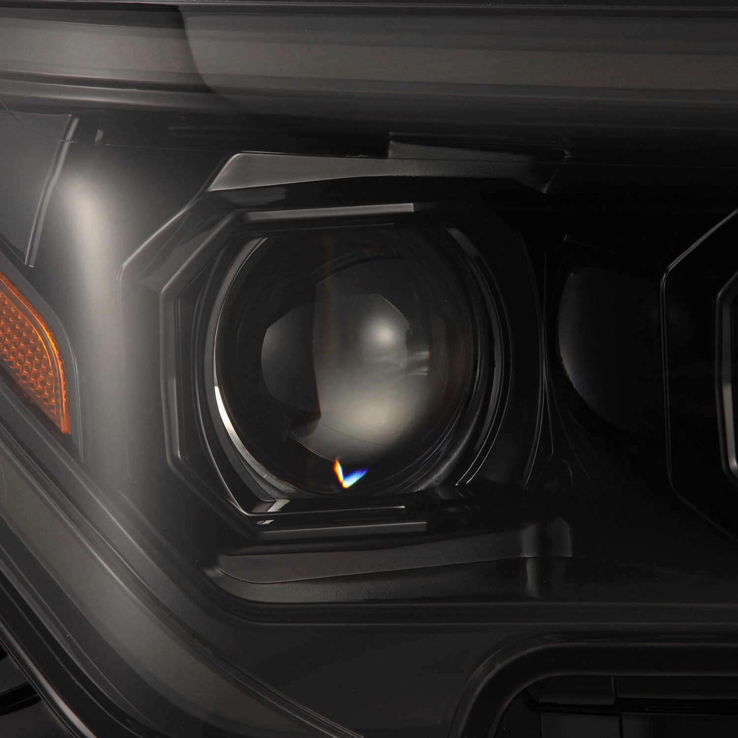 24-up Toyota Tacoma LUXX-Series LED Projector Headlights Alpha-Black