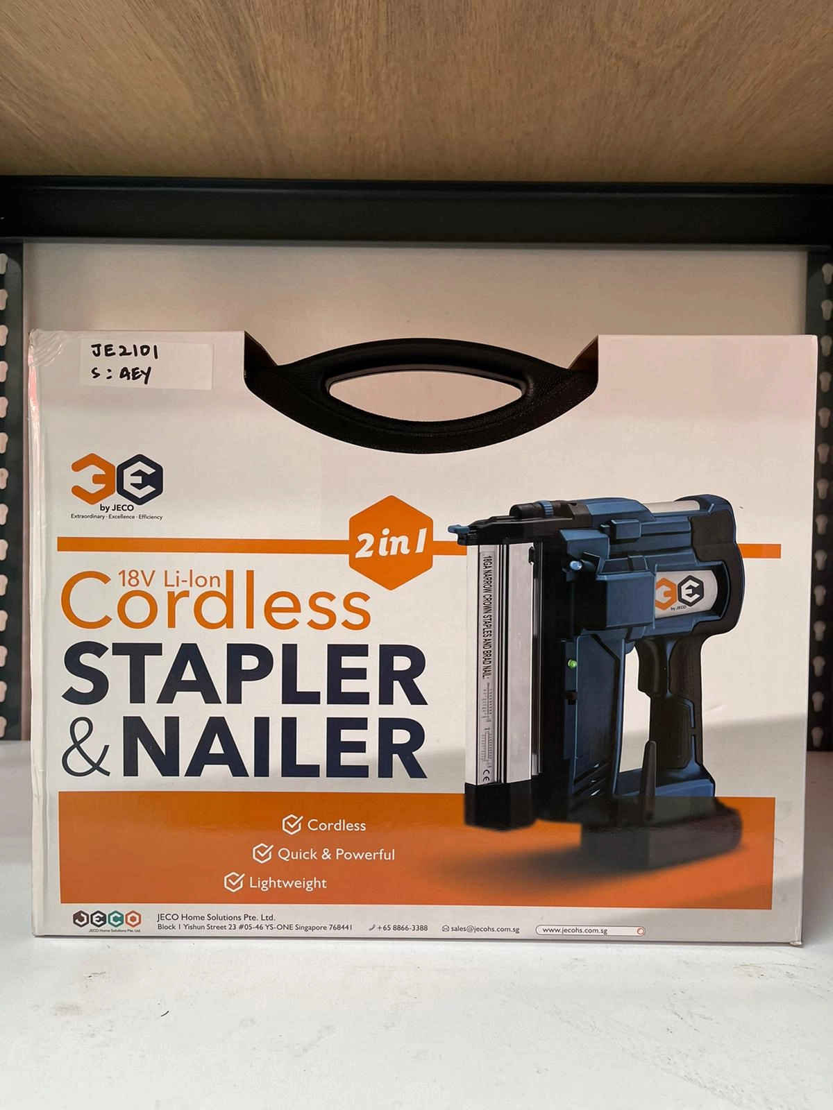 3E 18V Cordless 2In1 Stapler & Nailer 2.0Ah | Model : JE2101