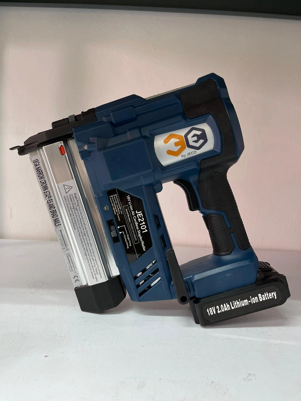 3E 18V Cordless 2In1 Stapler & Nailer 2.0Ah | Model : JE2101