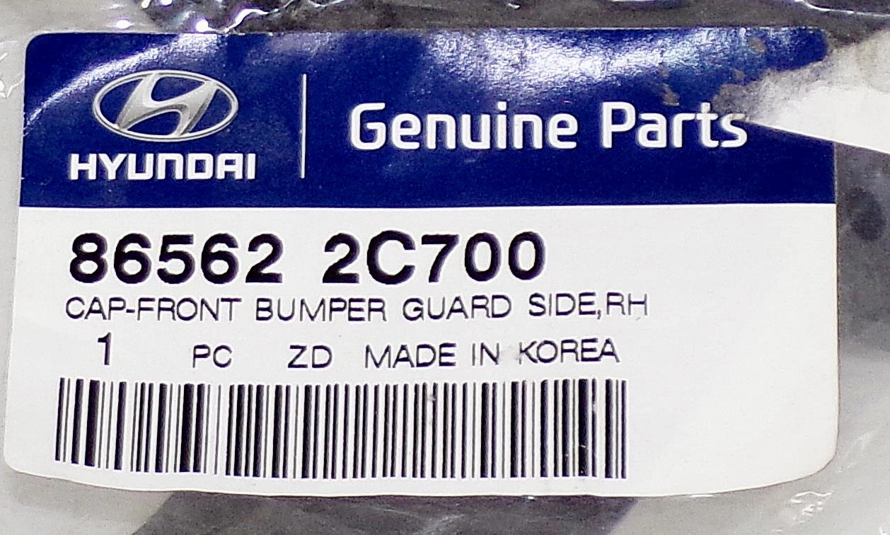 86562 2C700 New OEM Hyundai Right Fog Light Grille for 2001-2008 Tiburon