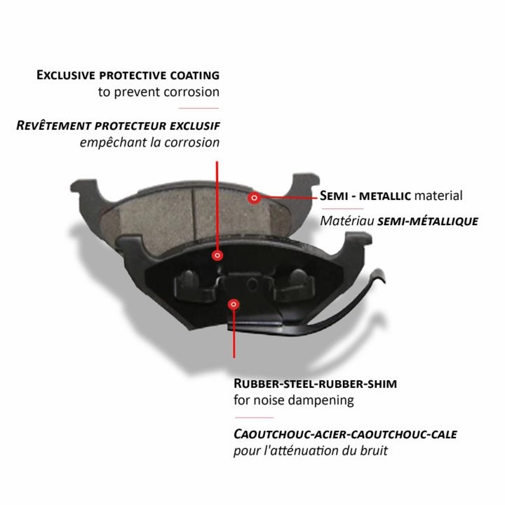 A01160 Certified Brake Pad Set