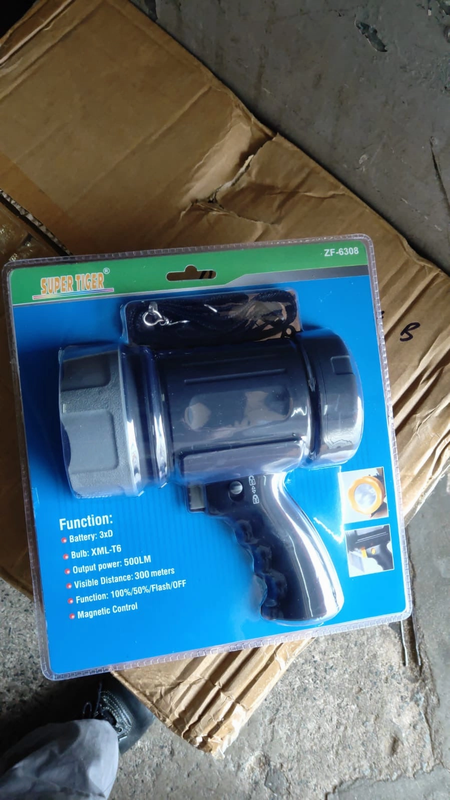 Aiko 500 Lumen Led Torch Light with Sling | Model : LED-ZF6308