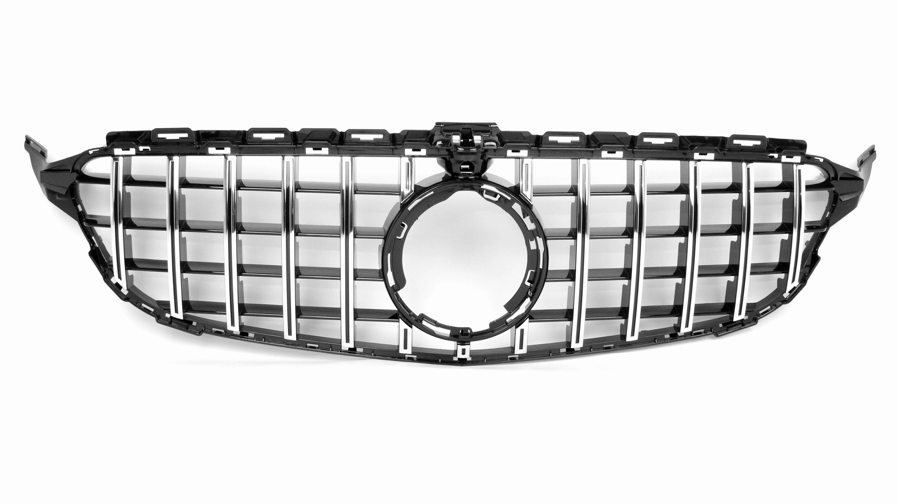 AMG Panamericana Style Grille for Mercedes-Benz C Class (AMG Line) C205/W205 2019-2022 - Silver