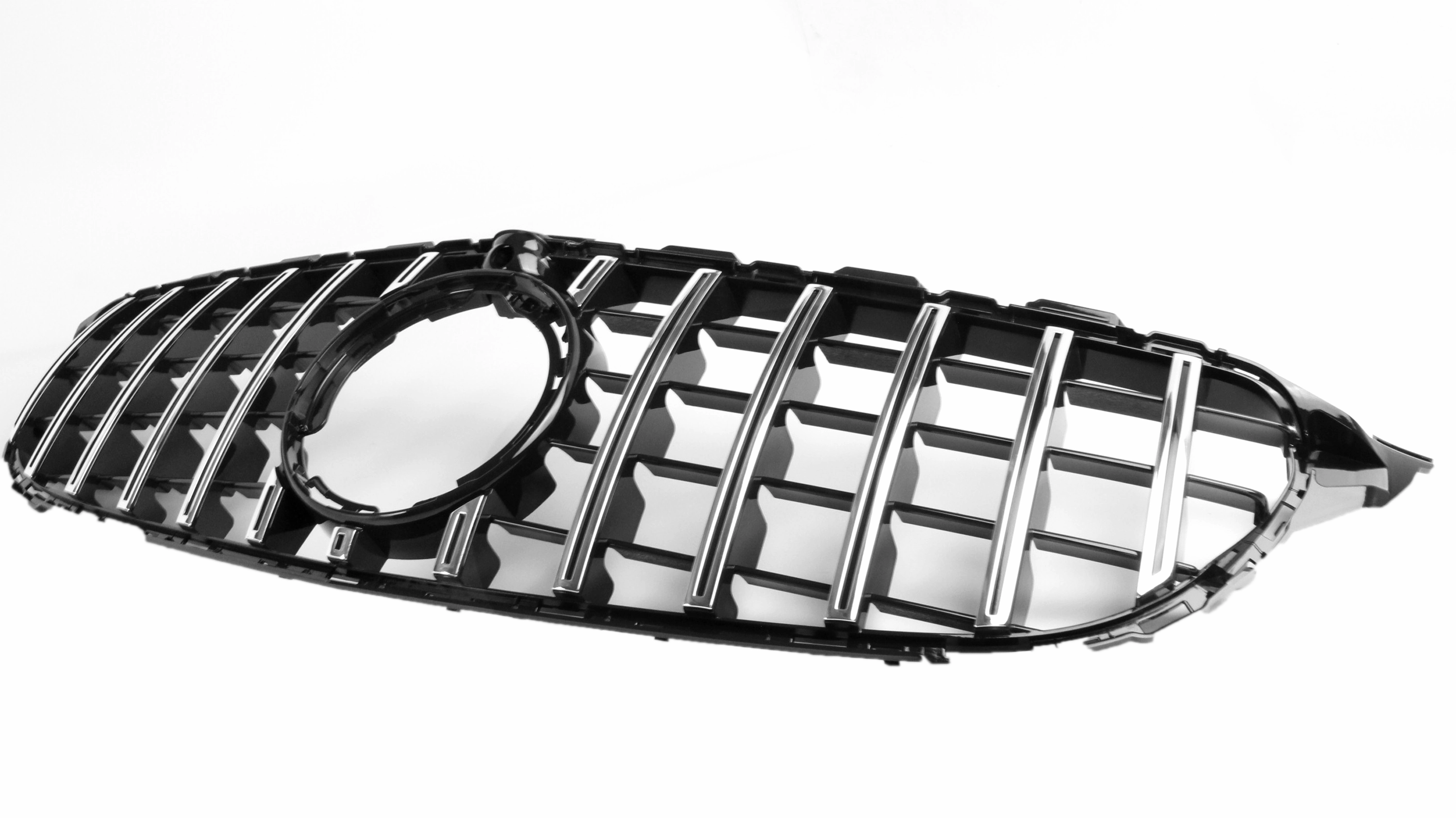 AMG Panamericana Style Grille for Mercedes-Benz C Class (AMG Line) C205/W205 2019-2022 - Silver