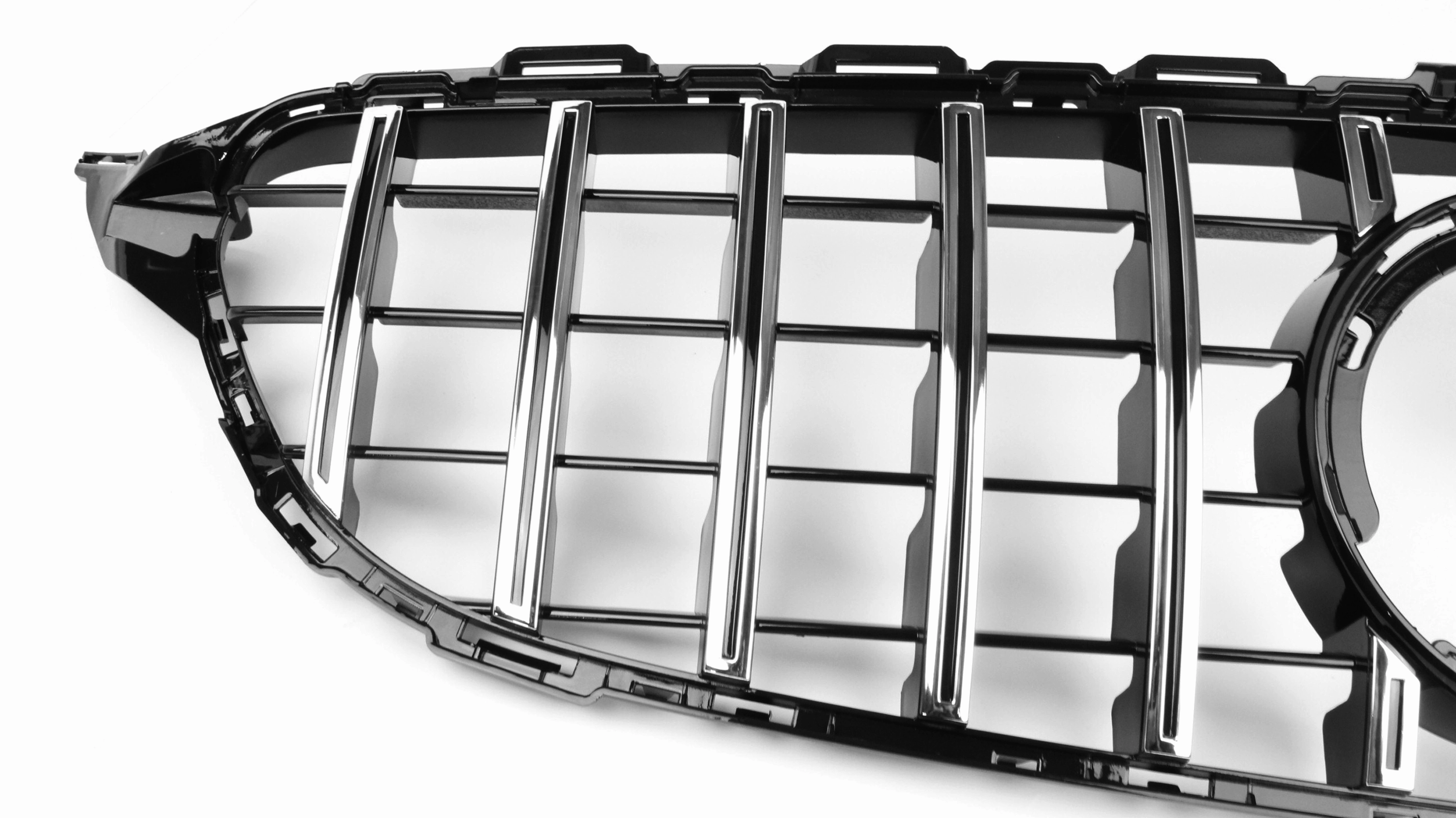 AMG Panamericana Style Grille for Mercedes-Benz C Class (AMG Line) C205/W205 2019-2022 - Silver