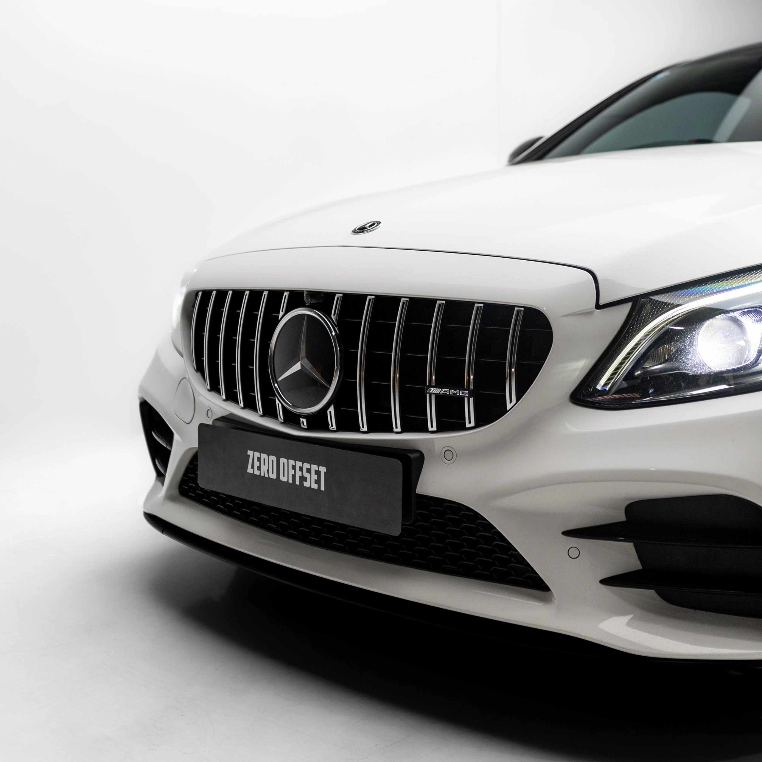 AMG Panamericana Style Grille for Mercedes-Benz C Class (AMG Line) C205/W205 2019-2022 - Silver