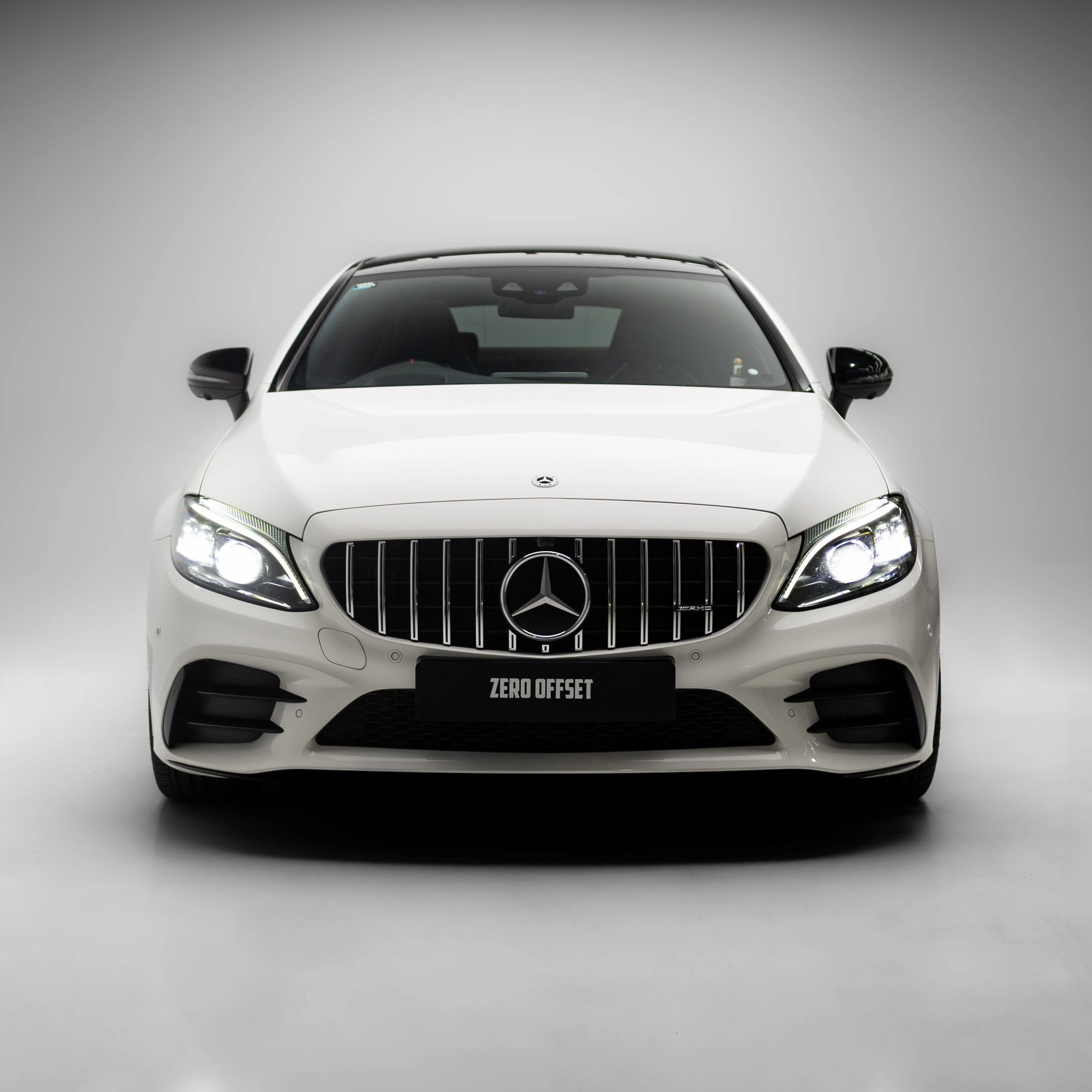 AMG Panamericana Style Grille for Mercedes-Benz C Class (AMG Line) C205/W205 2019-2022 - Silver