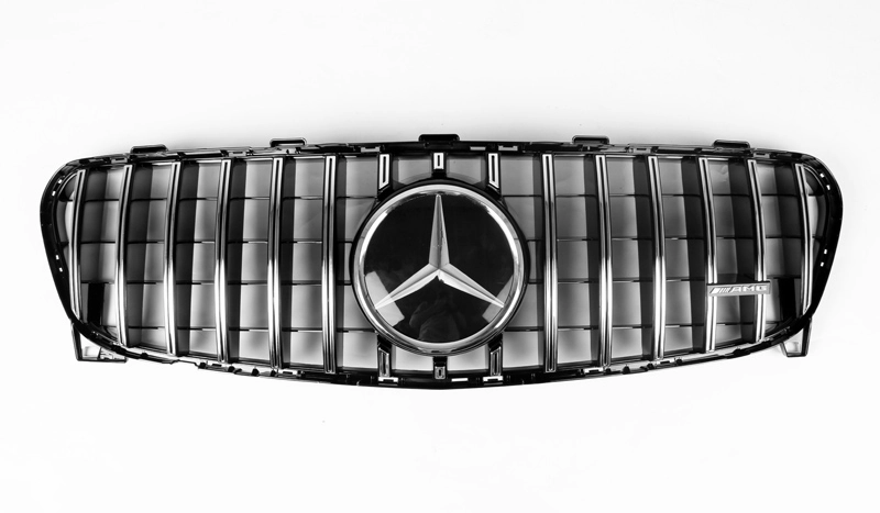 AMG Panamericana Style Grille for Mercedes-Benz GLA X156 - Silver 2017-2019