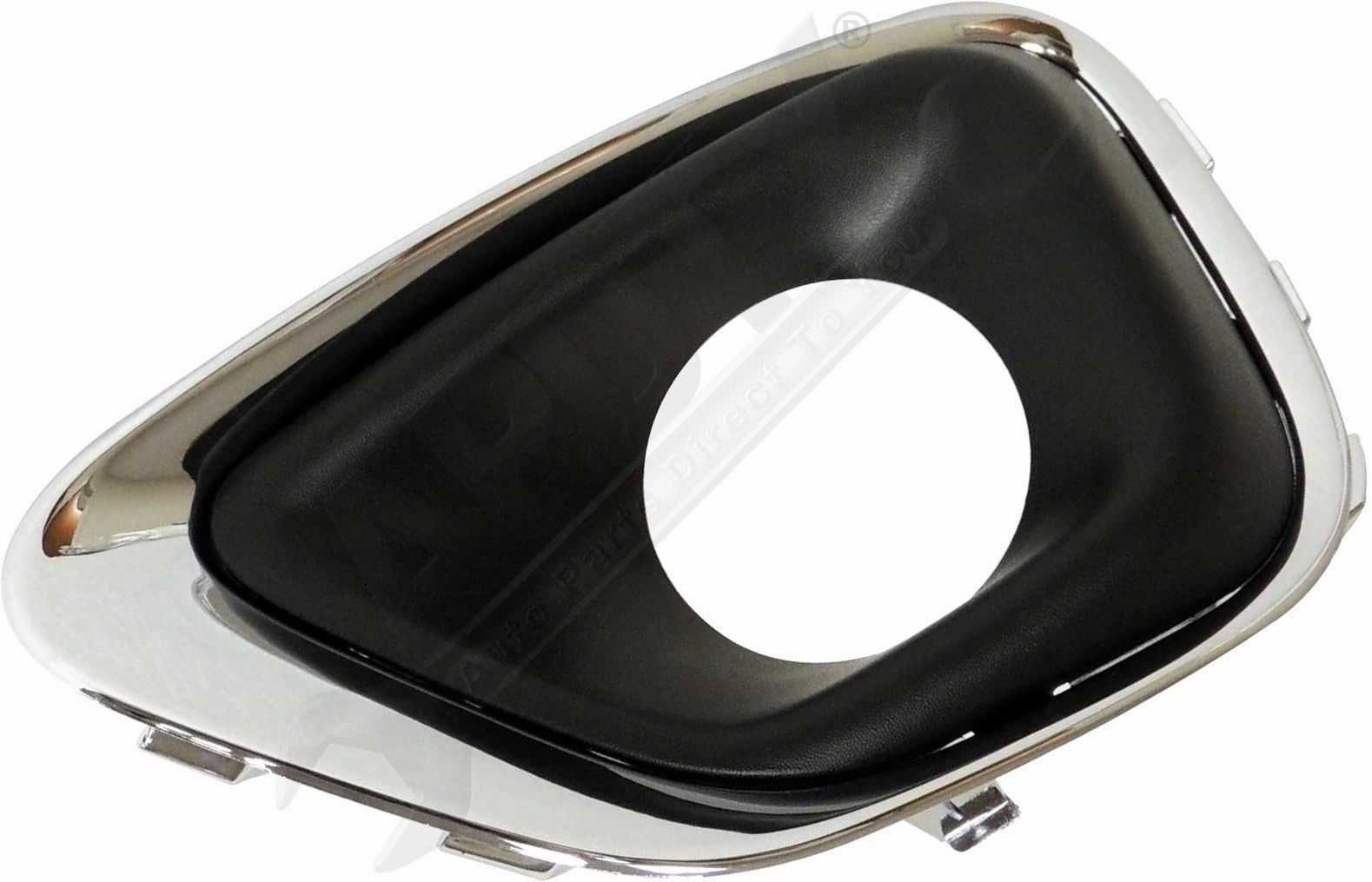 APDTY 173362 Fog Light Bezel Set; Front Left & Right; Chrome; Replaces 68213204K