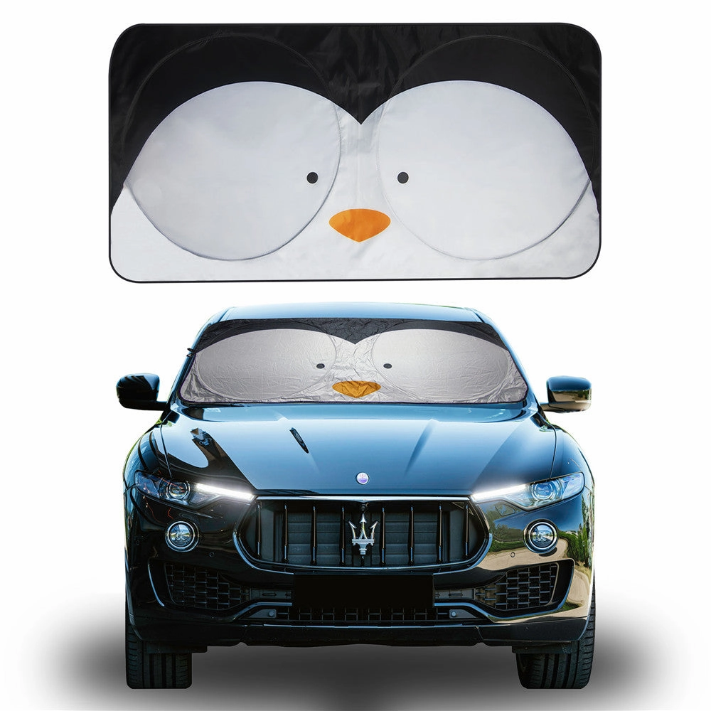 Arctic Penguin Car Windshield Sunshade Large
