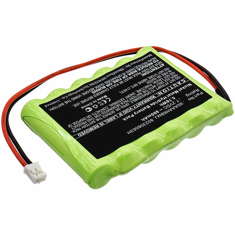 Batteries N Accessories BNA-WB-H11838 Alarm System Battery - Ni-MH, 7.2V, 800mAh, Ultra High Capacity - Replacement for Yale 60AAAH6BMJ Battery