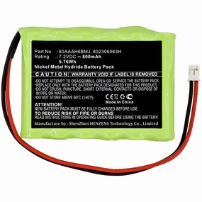 Batteries N Accessories BNA-WB-H11838 Alarm System Battery - Ni-MH, 7.2V, 800mAh, Ultra High Capacity - Replacement for Yale 60AAAH6BMJ Battery