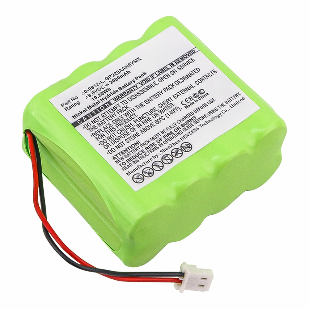 Batteries N Accessories BNA-WB-H13920 Alarm System Battery - Ni-MH, 9.6V, 2000mAh, Ultra High Capacity - Replacement for Visonic 0-9912-L Battery