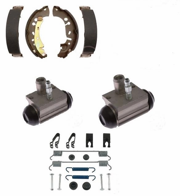 Brake Kit front & rear pad rotor shoe drum cyl fits Sentra 2013 - 2019