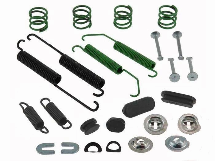 Ceramic pads Rotors Brake Shoe Drum spring kit  fits 2007-2014 Cube Sentra Versa