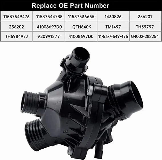 EVIL ENERGY Thermostat Housing Assembly  11537549476  Compatible with BMW E60 E65 E90 335i 535i 128i 135i