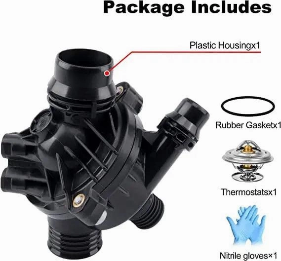 EVIL ENERGY Thermostat Housing Assembly  11537549476  Compatible with BMW E60 E65 E90 335i 535i 128i 135i