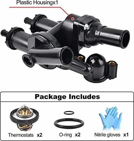EVIL ENERGY Thermostat Housing assembly 68003582AB 902-319 Compatible with Chrysler Sebring Dodge Avenger Caliber Journey 2.4