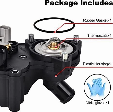 EVIL ENERGY Thermostat Housing Kit Assembly  2L2Z8592AA Compatible with 2002-2010 Ford Explorer Sport & Mercury Mountaineer V6 4.0L