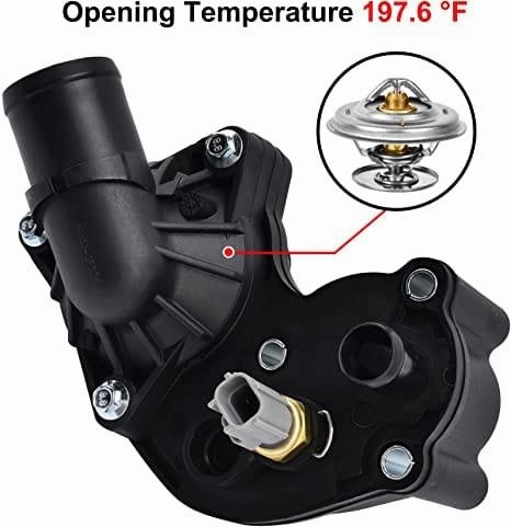 EVIL ENERGY Thermostat Housing Kit Assembly  2L2Z8592AA Compatible with 2002-2010 Ford Explorer Sport & Mercury Mountaineer V6 4.0L