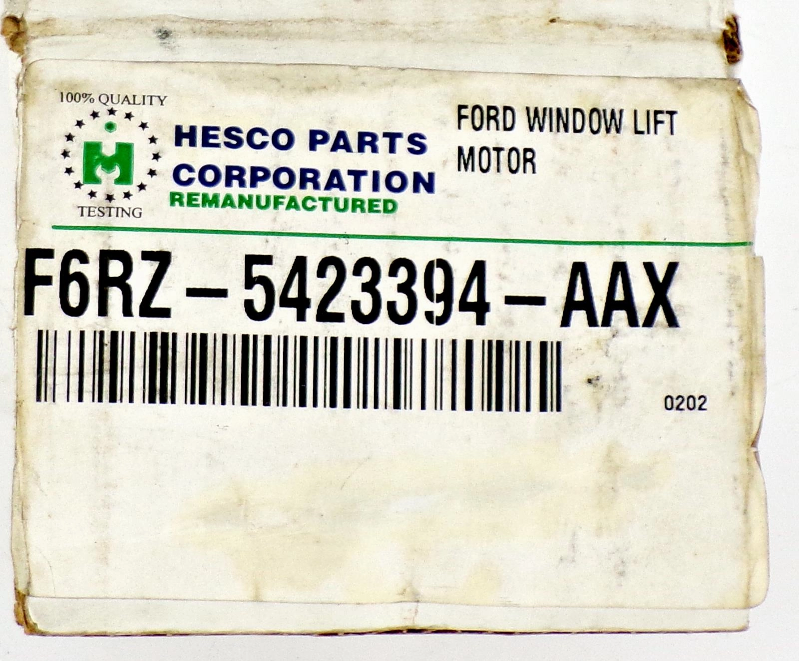F6RZ-5423394-AA Bosch OEM Remanufactured by Hesco Power Window Motor Front Right