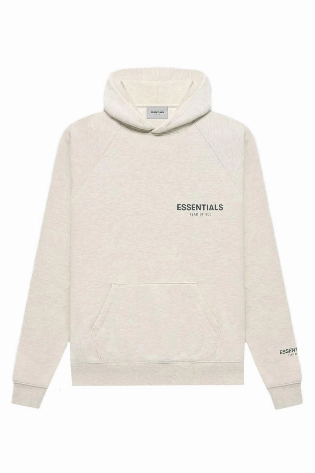 Fear of God Essentials Core Collection Pullover Hoodie Light Heather Oatmeal