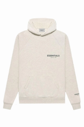 Fear of God Essentials Core Collection Pullover Hoodie Light Heather Oatmeal