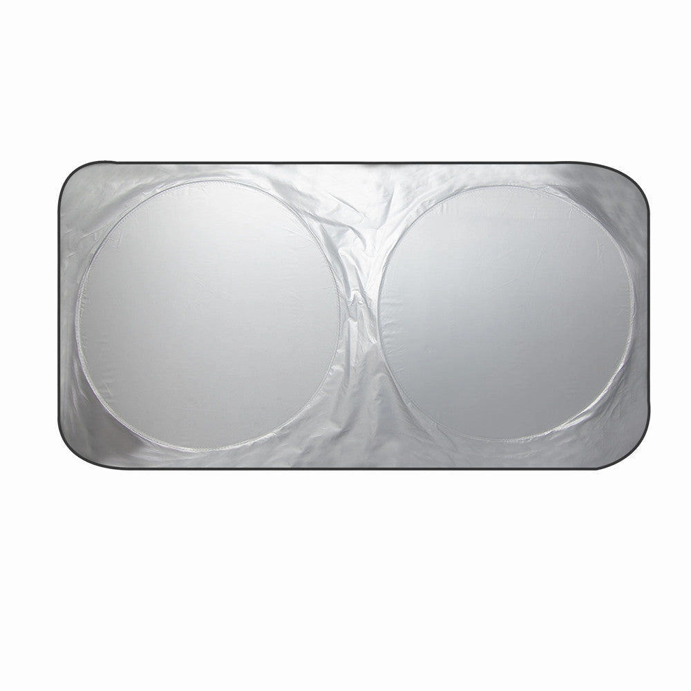 Foldable Car Windshield Sunshade in Reflective Silver Extra Large
