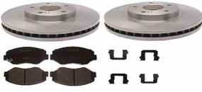 Front Rotor with Ceramic pads Fit VERSA and NOTE 2012-2019