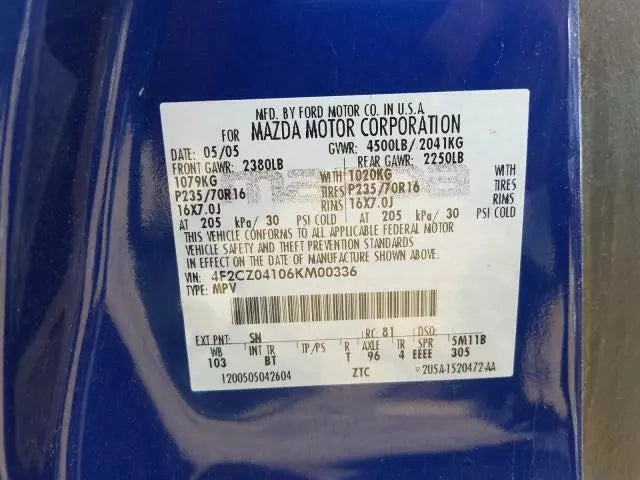 MAZDA TRIBUTE FORD ESCAPE MERCURY MARINER V6 3.0L ENGINE MOTOR ASSEMBLY- 100K MI