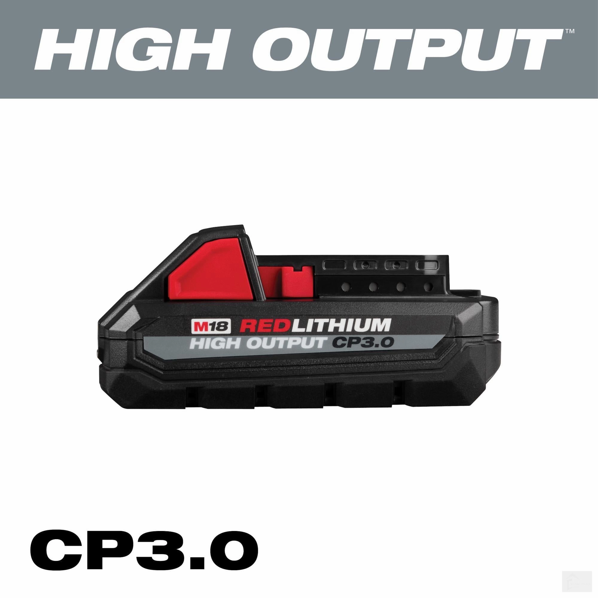 MILWAUKEE M18 18 Volt Lithium-Ion Cordless Red Lithium High output CP3.0 Battery [48-11-1835]